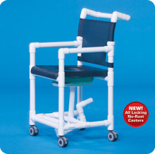 Shower Chair Commode Accommodates Bedpan