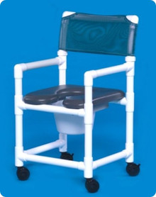 Standard Line Open Front Soft Seat Shower Chair Commodes  VLOF17P
