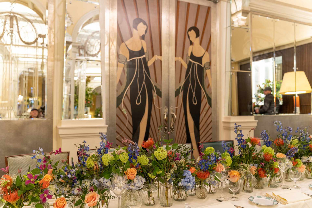 Vibrant Celebration Flowers at Claridge's