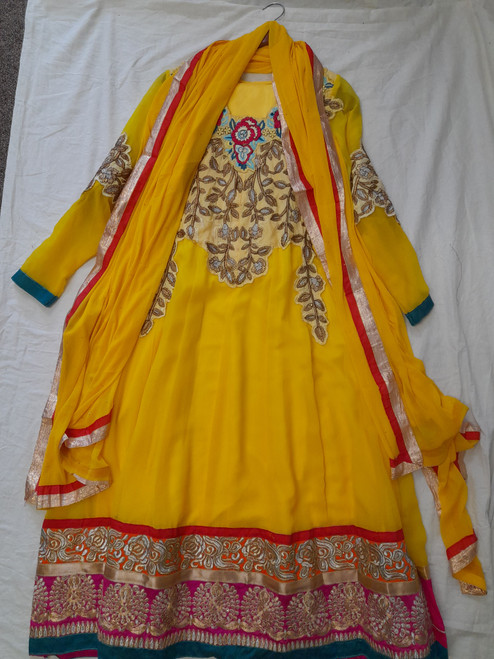 Kameez - Yellow with Embroidery