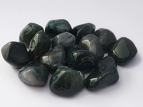 Moss Agate Tumbled Stoned