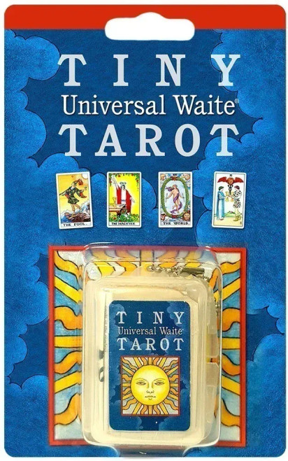 Tiny Universal Waite Tarot on a Keychain