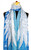 Wings of an Angel Scarf -  Blue Viscose