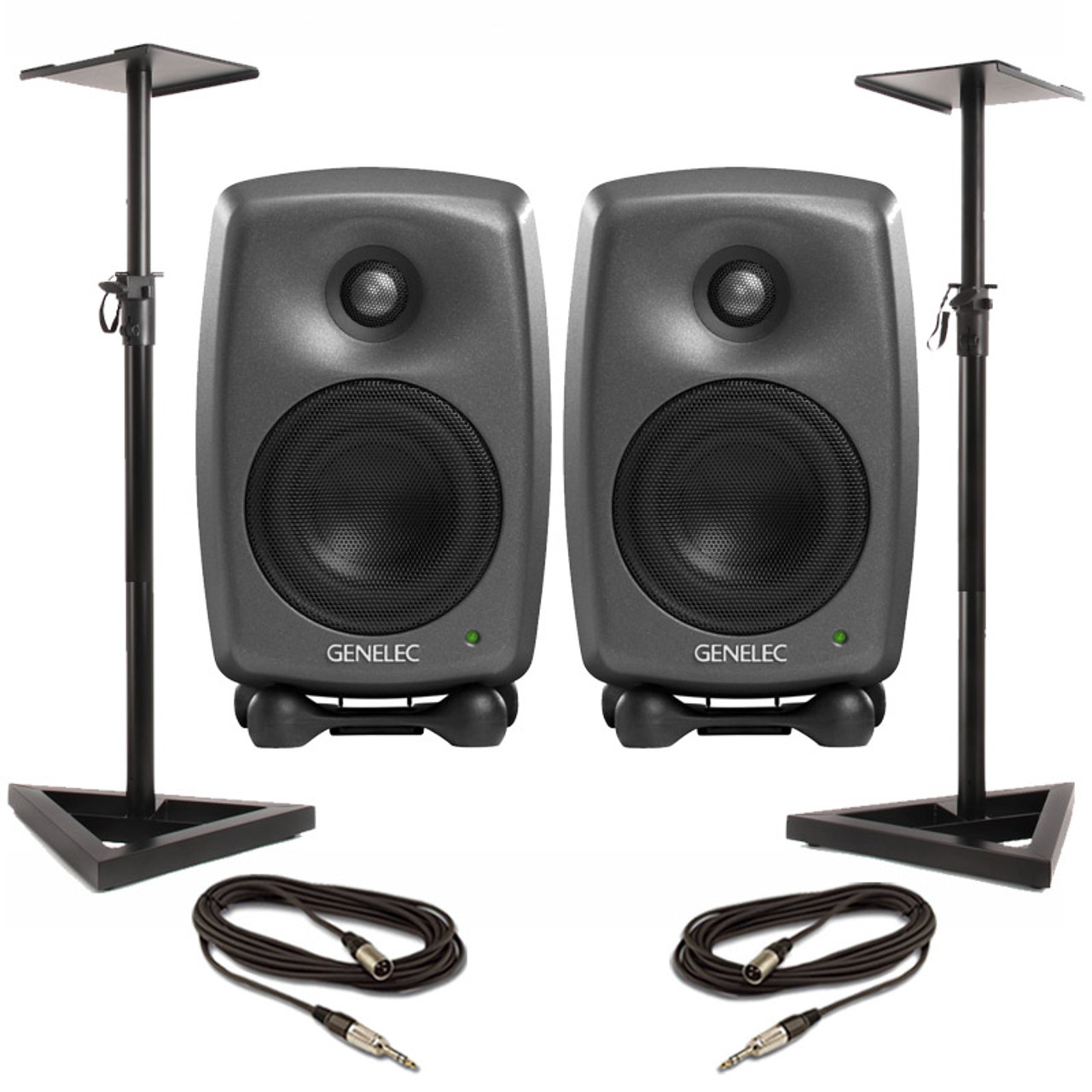 Genelec 8020 DPM (Pair) With Stands & Cables | Music Matter