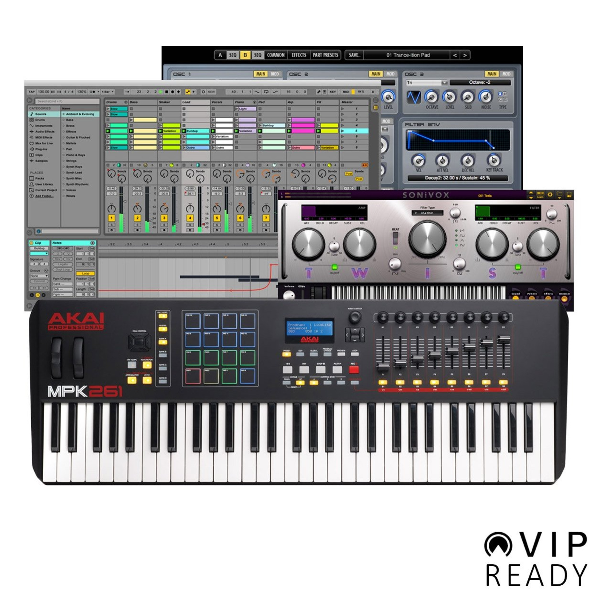 AKAI Professional MPK261 61 Key MIDI Keyboard Controller