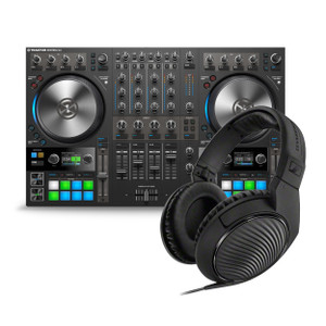 Native Instruments Traktor Kontrol S4 MK3 with Sennheiser HD200 PRO Headphones