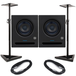 Presonus Eris Pro 4 (Pair) with Stands & Cables