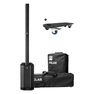 HK Audio Polar 10 with Fitted Cover, Transport Bag & Wheelboard