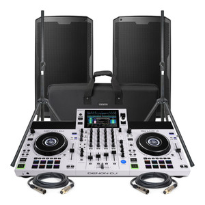 Denon DJ SC LIVE 4 (White) Live DJ Package All-in-one
