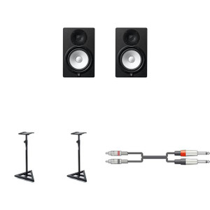 Yamaha HS8 - Black (Pair) With Stands & RCA