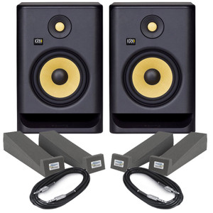 KRK Rokit RP7 G4 (Pair) with Isolation Pads & Cables