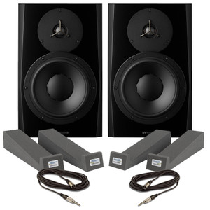 Dynaudio LYD-7 Black (Pair) With Isolation Pads & Cables 