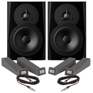 Dynaudio LYD-5 Black (Pair) With Isolation Pads & Cables