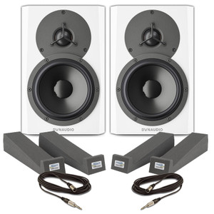 Dynaudio LYD-5 White (Pair) With Isolation Pads & Cables 