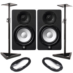 Yamaha HS8 Matched Pair (Black) With Stands & Cables