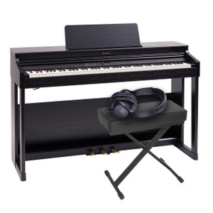 Roland RP701 (Contemporary Black) with Bench and Headphones