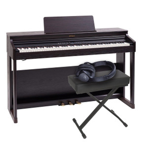 Roland RP701 (Dark Rosewood) with Bench and Headphones