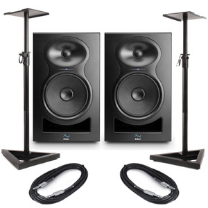 Kali Audio LP-6 V2 (Pair) with Stands & Cables