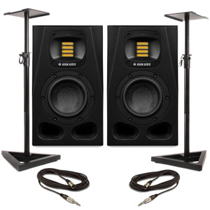 Adam Audio A4V (Pair) With Stands & Cables