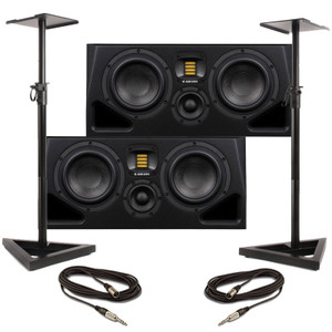 Adam Audio A77H (Pair) Stands & Cables