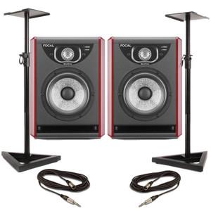 Focal Solo 6 ST6 (Pair) with Stands & Cables