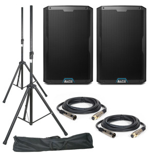 Alto TS415 (Pair) with Stands, Stands Bag & Cables