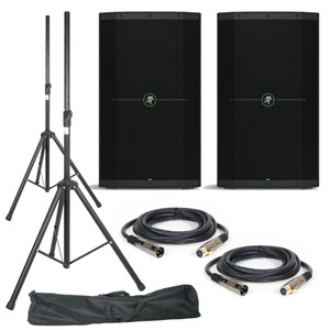 Mackie Thump212 (Pair) with Stands, Stand Bag & Cables