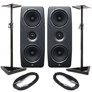 IK Multimedia iLoud Precision MTM (Pair) with Stands & Cables