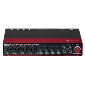 Steinberg UR44C Red Audio Interface Front Angle