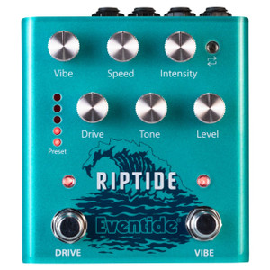 Eventide Riptide Distortion and Modulation Audio Effects Pedal Top