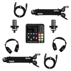 Rode RODECaster Duo Two-Person Podcasting Bundle