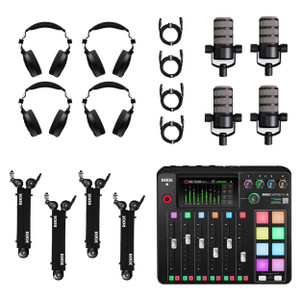 Rode Rodecaster Pro II Four-Person Podcasting Bundle