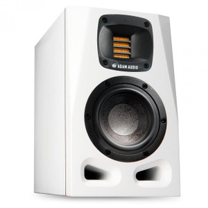 Adam Audio A4V White Studio Monitor Angle