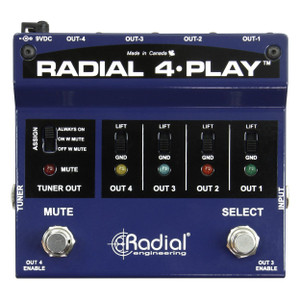Radial 4-Play DI Box Top