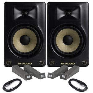 M-Audio Forty Eighty (Pair) with Isolation Pads & Cables