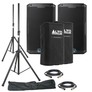 Alto Professional TS415 (Pair) with Stands, Covers & Cables