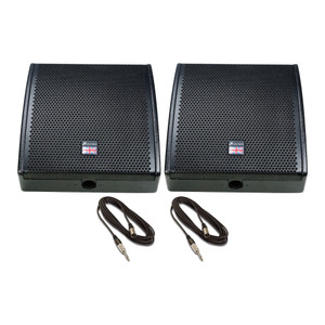 Studiomaster Sense 12A + (Pair) with Cables PA Stage Monitor Main