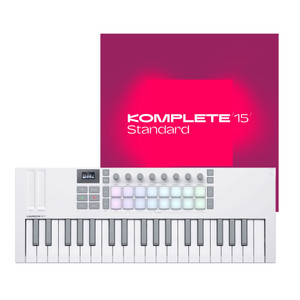 Novation Launchkey Mini 37 MK4 (White) with Komplete 15 Standard Main