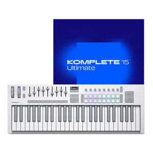 Novation Launchkey 49 MK4 (White) with Komplete 15 Ultimate Main