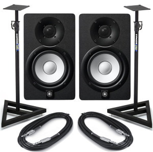 Yamaha HS8 With Stands and Cables
