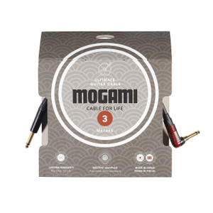 Mogami Ultimate Guitar Cable 3m (Straight to Right Angled Jacks) Package