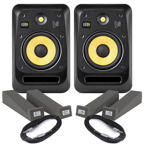 KRK V8S4 (Pair) With Isolation Pads & Cables