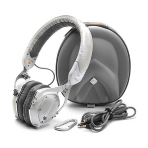 V-Moda XS On-Ear White Silver Headphones Pack