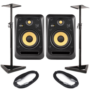 KRK V6S4 (Pair) With Stands & Cables