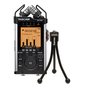 Tascam DR-44WL With Flexi Mini Tripod