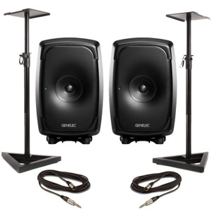 Genelec 8341 AMM (Pair) With Stands & Cables