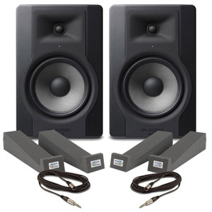 M-Audio BX8 D3 (Pair) With Isolation Pads & Cables