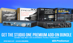 EXTENDED Free Presonus Studio One Premium with Audiobox