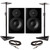 Dynaudio LYD-8 Black (Pair) With Stands & Cables