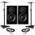 Dynaudio LYD-7 Black (Pair) With Stands & Cables